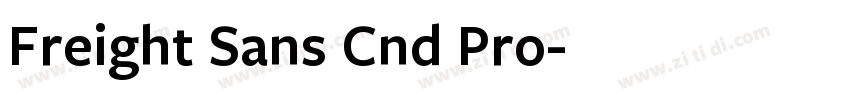 Freight Sans Cnd Pro字体转换